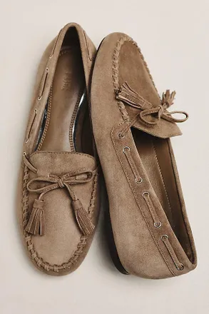 Paige Ezra Suede Moccasins