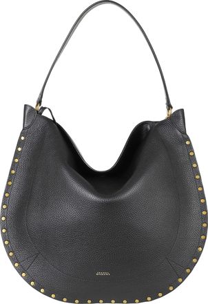 Isabel Marant Curved Hobo Bag With Soft Structure And Decorative Studs