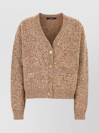 Versace cashmere-blend boxy cardigan