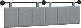 vidaXL Cabecero Colgante Gris Claro Tela Vidaxl