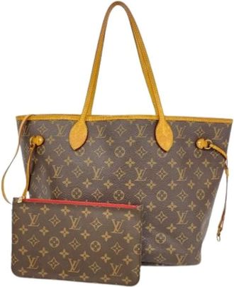 Louis Vuitton Pre-owned Tote Bags, female, Brown, Size: ONE SIZE Pre-owned Neverfull MM Tote Bag