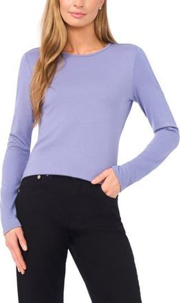 Halogen Long Sleeve Knit Top in Stone Wash at Nordstrom Rack, Size X-Large P