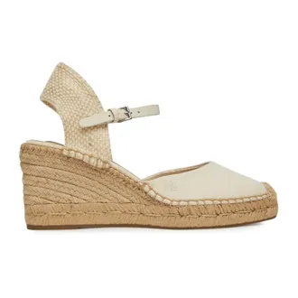 Ralph Lauren Wedges, female, Beige, Size: 10 US Robby Espadrilles Wedge