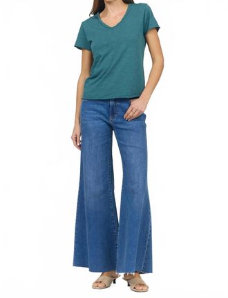 Dear John Denim Vanya V-Neck Tee In Mediterranean