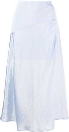 Rejina Pyo Ria satin midi skirt - women - Viscose/Nylon - 12 - Blue