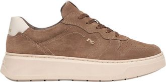 Nero Giardini Velour Mou Sneaker - Dames - Sneakers - Beige - 38 EU - Leer - Schoenen