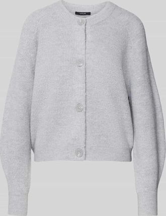 OPUS Strickjacke mit Knopfleiste Modell Dorty in Hellgrau, Größe 36