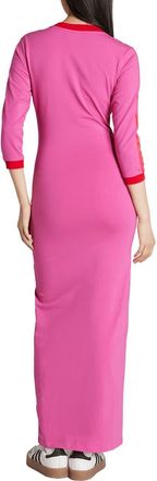 adidas Originals Adicolor Classics 3-Stripes Maxi Dress in Selufu/bet at Nordstrom, Size X-Small