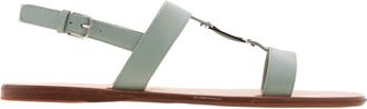 Ferragamo Vida Nappa Flat Sandals, Size 7 C