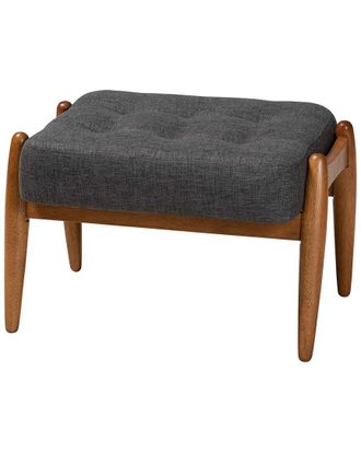 Baxton Studio Jeanine Japandi Ottoman Footstool