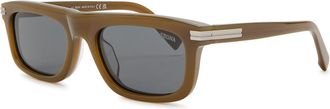 Ermenegildo Zegna Square-frame Sunglasses - Brown Brown - One Size