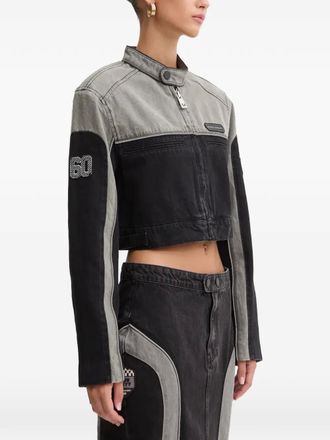 Miss Sixty colourblock long-sleeve jacket - Zwart