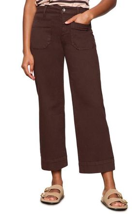Sanctuary The Marine Crop Denim Pants in Rich Soil Brown at Nordstrom, Size 25 P