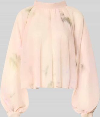 Max & Co. Loose Fit Bluse mit Allover-Muster in Rosa, Gr&ouml;&szlig;e 34