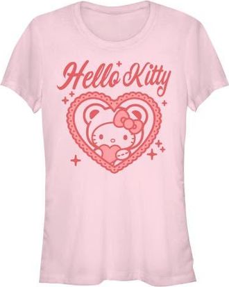 Hello Kitty Juniors Hello Kitty Cute Hello Kitty Heart T Shirt in Light Pink at Nordstrom, Size Xx-Large