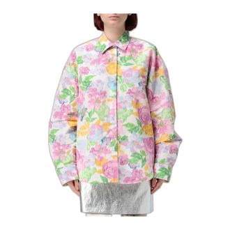 Msgm Msgm - Overhemd met bloemenprint - Dames - Blouses & Shirts - Veelkleurig - Maat: XS