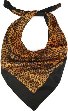 Kazar Multicolor groot zijden sjaal - Dames - Zijden sjaals - Bruin - ONE Size - Accessoires