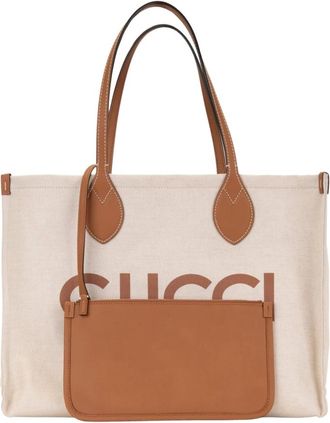 Gucci Bolso Tote GG Emblem - Bags - Mujer - Beige - ONE SIZE