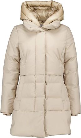 Woolrich Puffy Parka in Zand - Dames - Parka Jassen - Beige - XL - Jassen