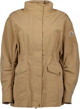 Moncler Bruine Parka Lente-Zomer 2025 - Dames - Zomerjassen - Bruin - S - Polyester - Jassen
