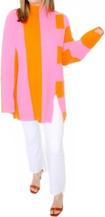 THML Clothing Brighter Days Colorblock Sweater In Multi