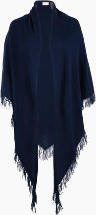 Kinross Cashmere Cashmere Triangle Wrap in Navy at Nordstrom