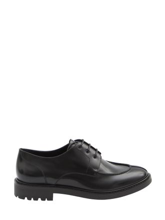 Saint Laurent Black Derby Lino Dress Shoes