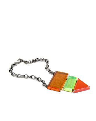Bottega Veneta Geometrische Hars Hangketting