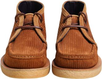 Dolce & Gabbana Brown Suede Nubuck Leather Desert Ankle Boots Mens Shoes