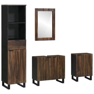 vidaXL Vidaxl - Set di mobili per il bagno 4 pcs Bianco 38 x 33 x 160 cm