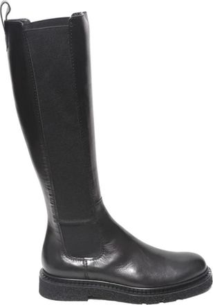 Guglielmo Rotta Nero Enkellaarsjes - Dames - Hoge Laarzen - Zwart - 36 EU - Leer - Schoenen
