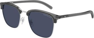Montblanc MB0488SA Asian Fit 003 Mens Sunglasses Size 55
