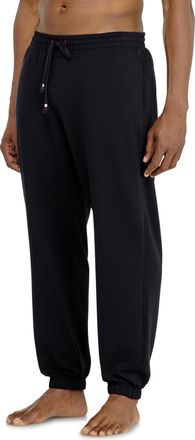 Diesel Sweatpants in peached cotton blend - Pants - Man - Black