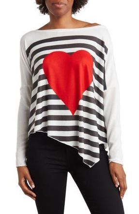 Go Couture Dolman Sleeve Asymmetric Hem Top in Black at Nordstrom Rack, Size X-Large