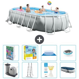 Intex Piscina Prism Frame Oval - 503x274x122 Cm - 9-piezas S526