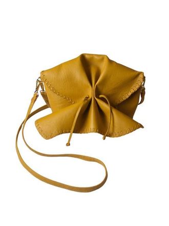 Carlos Falchi Medium Butterfly Lambskin Bag in Mustard Yellow at Nordstrom