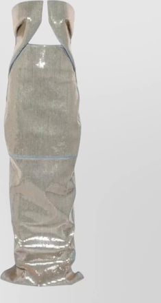 Rick Owens denim strapless maxi dress