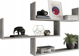 OEM Mensola In Cemento Theta, Mensola Da Parete Per Soggiorno, Ufficio, Mk