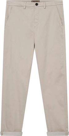 Mos Mosh Slim-fit Broeken - Heren - Slim Fit Broeken - Beige - W36 L34 - Leer - Broeken