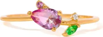 Girls Crew Blossoming Tulip Ring in Gold/pink at Nordstrom, Size 8