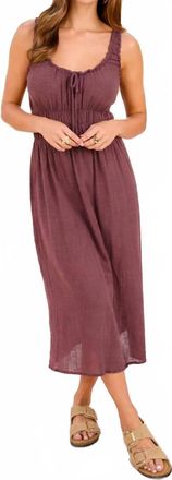 Sadie & Sage So Cal Sleeveless Midi Dress In Chocolate