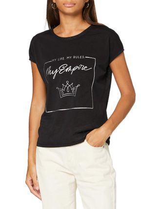 Inside Inside Womens T-Shirt - Black - L