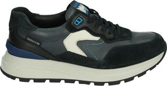 Mephisto Blauwe Vrijetijdsschoenen met Uitneembaar Voetbed - Heren - Sneakers - Blauw - 42 1/2 EU - Leer - Schoenen