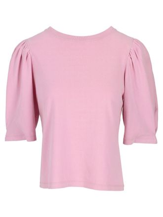 Isabel Marant Pink Solid Round Neck T-Shirt