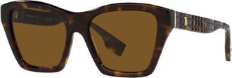 Burberry Klassieke zonnebril - Dames - Zonnebrillen - Bruin - 54 MM - Accessoires