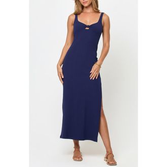 L*Space Alexis Cover-Up Midi Dress in Midnight Blue at Nordstrom, Size X-Small