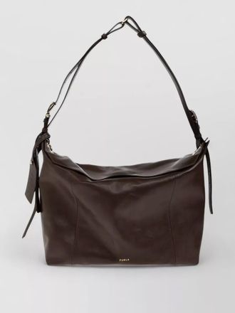 Furla ginevra large shoulder bag leather strap