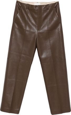 Nanushka crease-seam trousers - Brown
