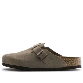 Birkenstock (WMNS) Birkenstock Boston Soft Footbed Suede Taupe 560773