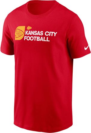 Nike Kansas City Chiefs Team Outline Essential T-Shirt Nike Mens NFL T-Shirt in Red | N19965N7G-NM4